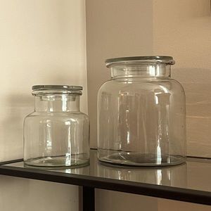 Pottery Barn Glass Jars